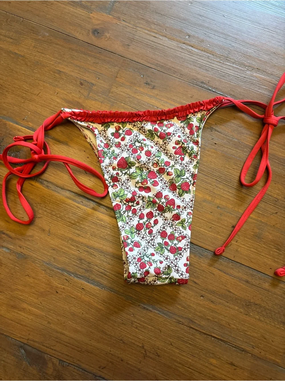 Frankie’s bikinis strawberry bikini bottoms